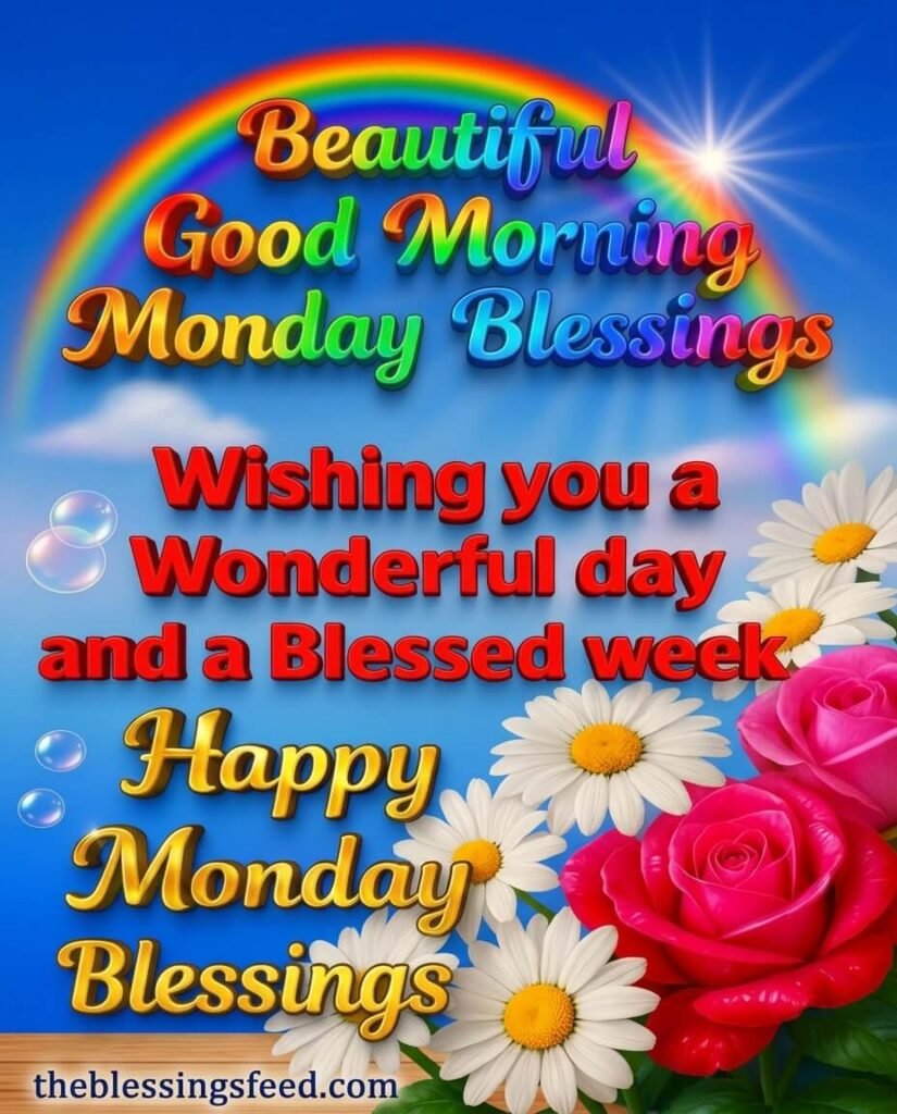 Beautiful Good Morning Monday Blessings