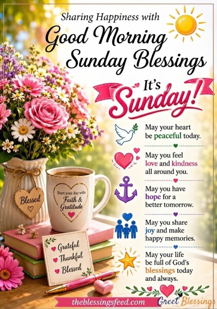 Good Morning Sunday Blessings