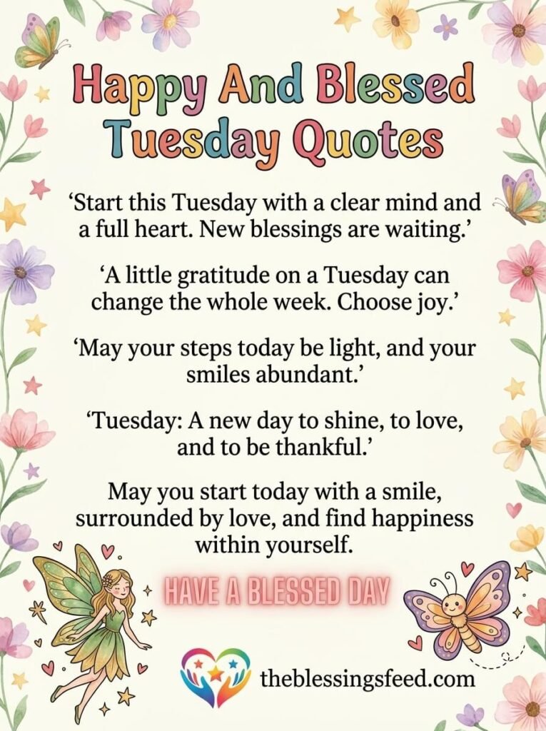 Happy And Blessed Tuesday Quotes
