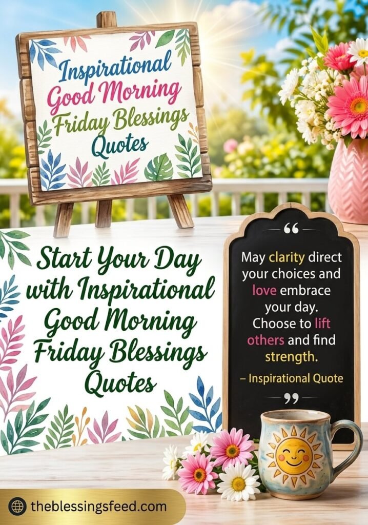 Inspirational Good Morning Friday Blessings Quotes