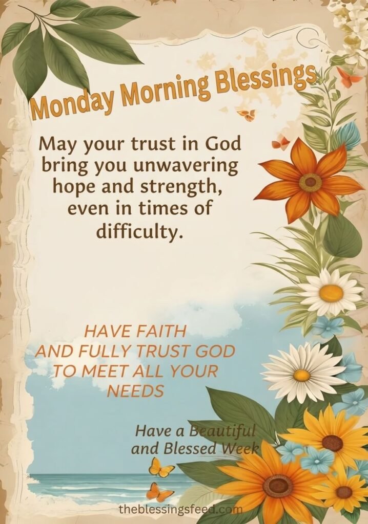 Monday Morning blessings