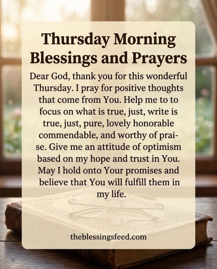 Thursday Morning Blessings and Prayers