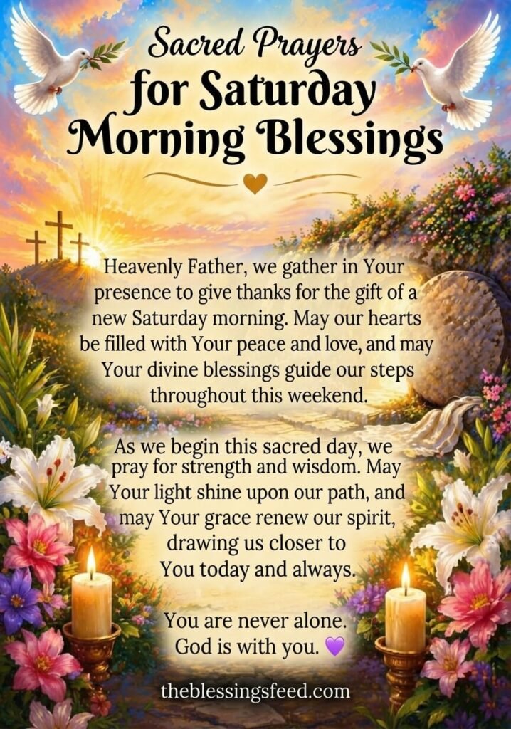 Sacred Prayers Saturday Blessings