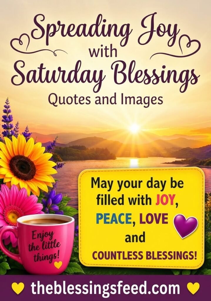 Spreading Joy with Saturday Blessings Quotes and Images