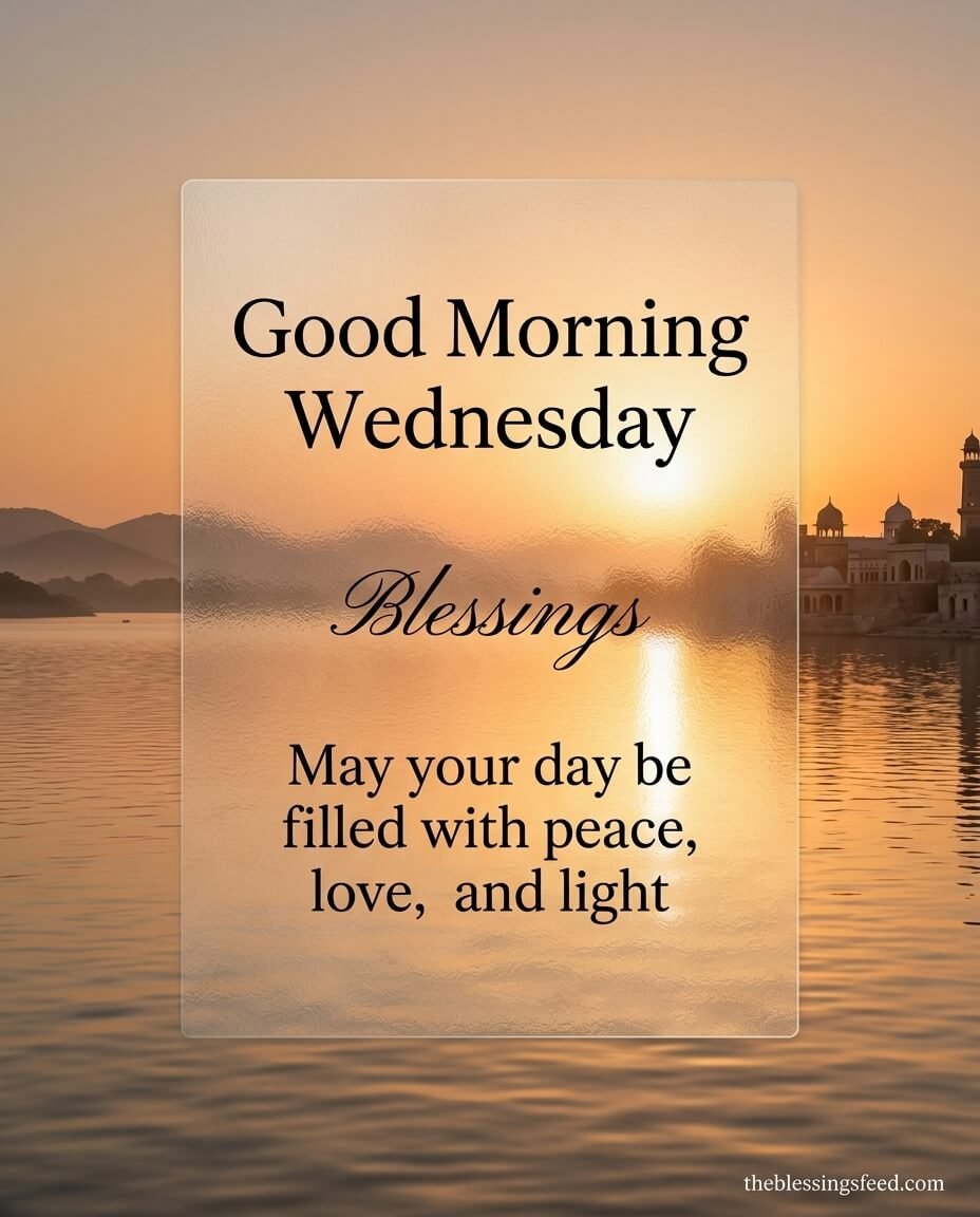 Good Morning Wednesday Blessings