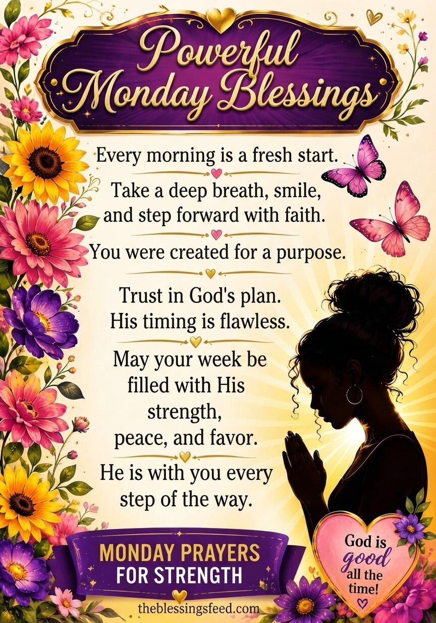 Powerful Monday Morning Blessings