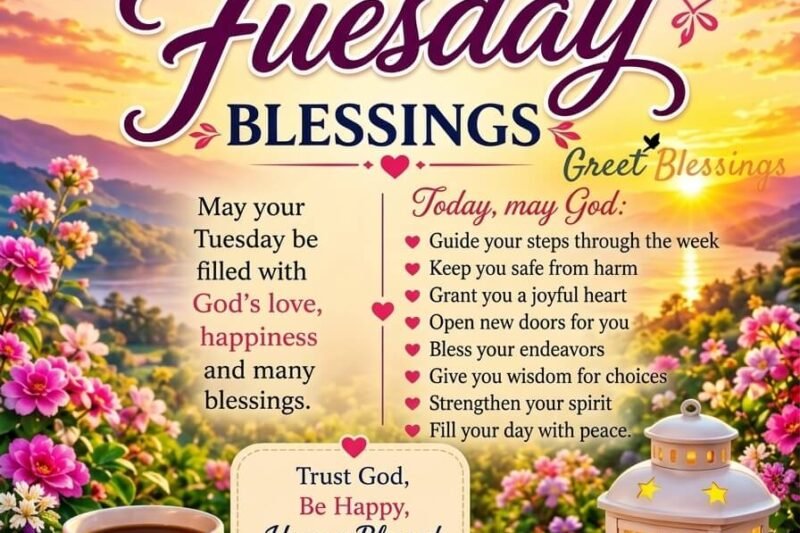 100+ Inspiring Tuesday Blessings to Brighten Your Day