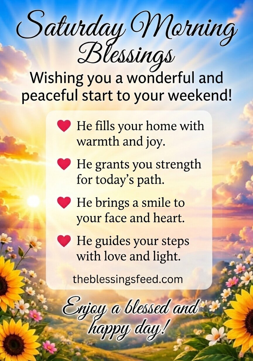Saturday Blessings